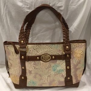 Original by Sharif embossed leather with flower pattern purse